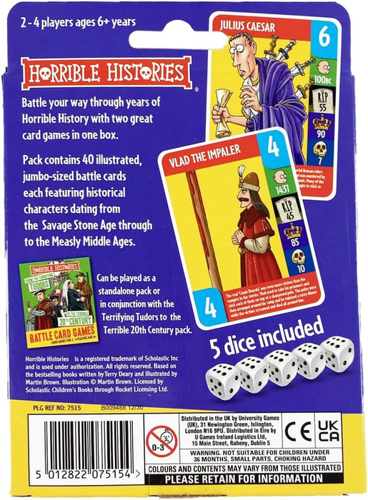 Horrible Histories 7515 Stoneage Card Game