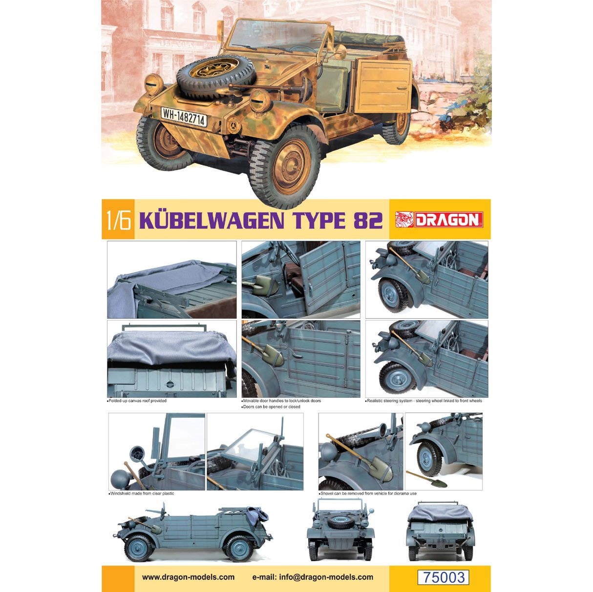 Dragon - 1/6 Kubelwagen Type 82 Wwii