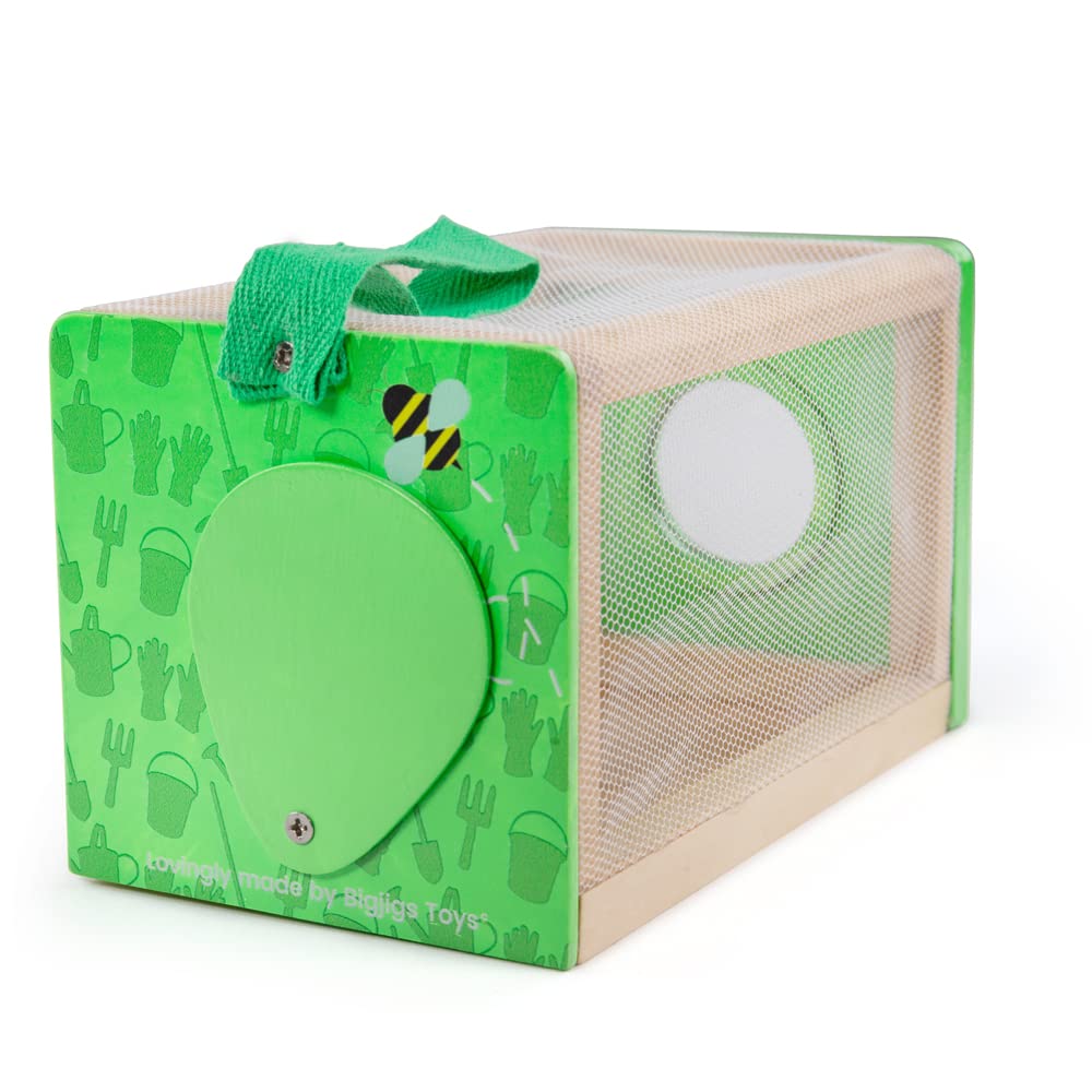 Bigjigs Toys, Bug Catcher, Wooden Toys, Bug Cage, Bug House For Kids, Insect House For Kids, Bug Kits For Children, Bug Catcher For Kids