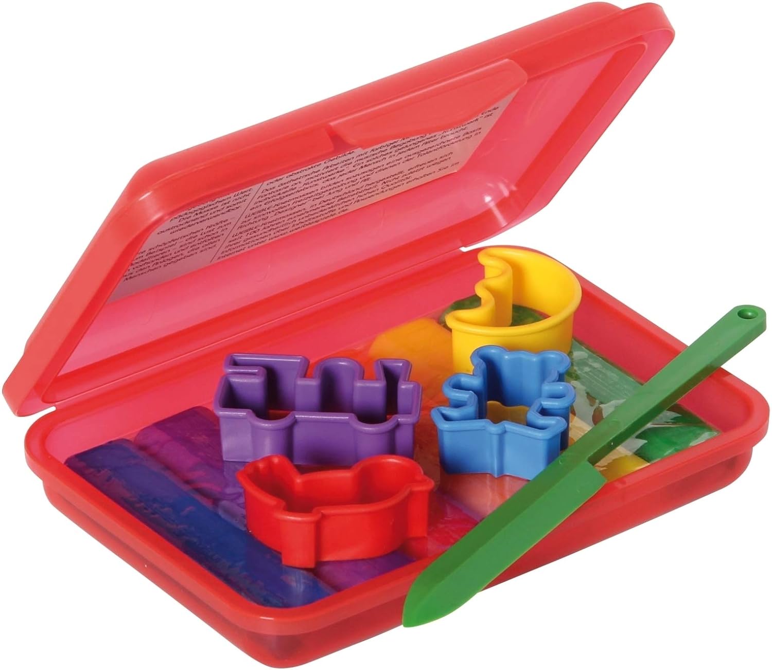 Kneedwas met bijenwas - 6 kleuren - 4 vormpjes - mesje