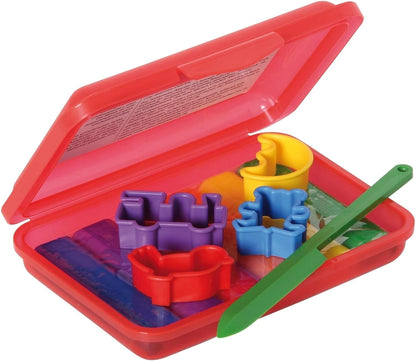 Kneedwas met bijenwas - 6 kleuren - 4 vormpjes - mesje