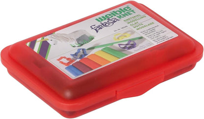 Kneedwas met bijenwas - 6 kleuren - 4 vormpjes - mesje