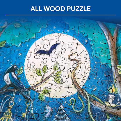 Ravensburger Wooden Jigsaw Puzzle for Adults and Kids Age 14 Years Up - Fantasy Forest 500 Pieces