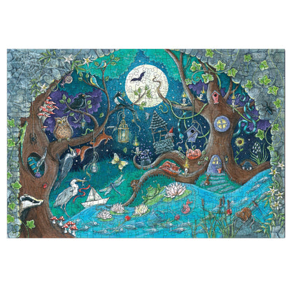 Ravensburger Wooden Jigsaw Puzzle for Adults and Kids Age 14 Years Up - Fantasy Forest 500 Pieces
