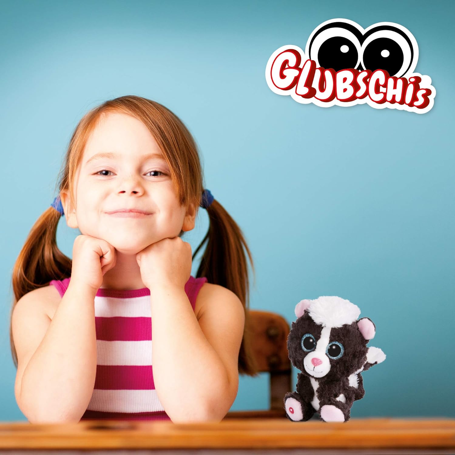 NICI 45570 Marvel GLUBSCHIS Cuddly Toy Skunk Suppi 25cm, Pink, 25 cm 25 cm Skunk Suppi