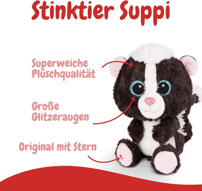NICI 45570 Marvel GLUBSCHIS Cuddly Toy Skunk Suppi 25cm, Pink, 25 cm 25 cm Skunk Suppi