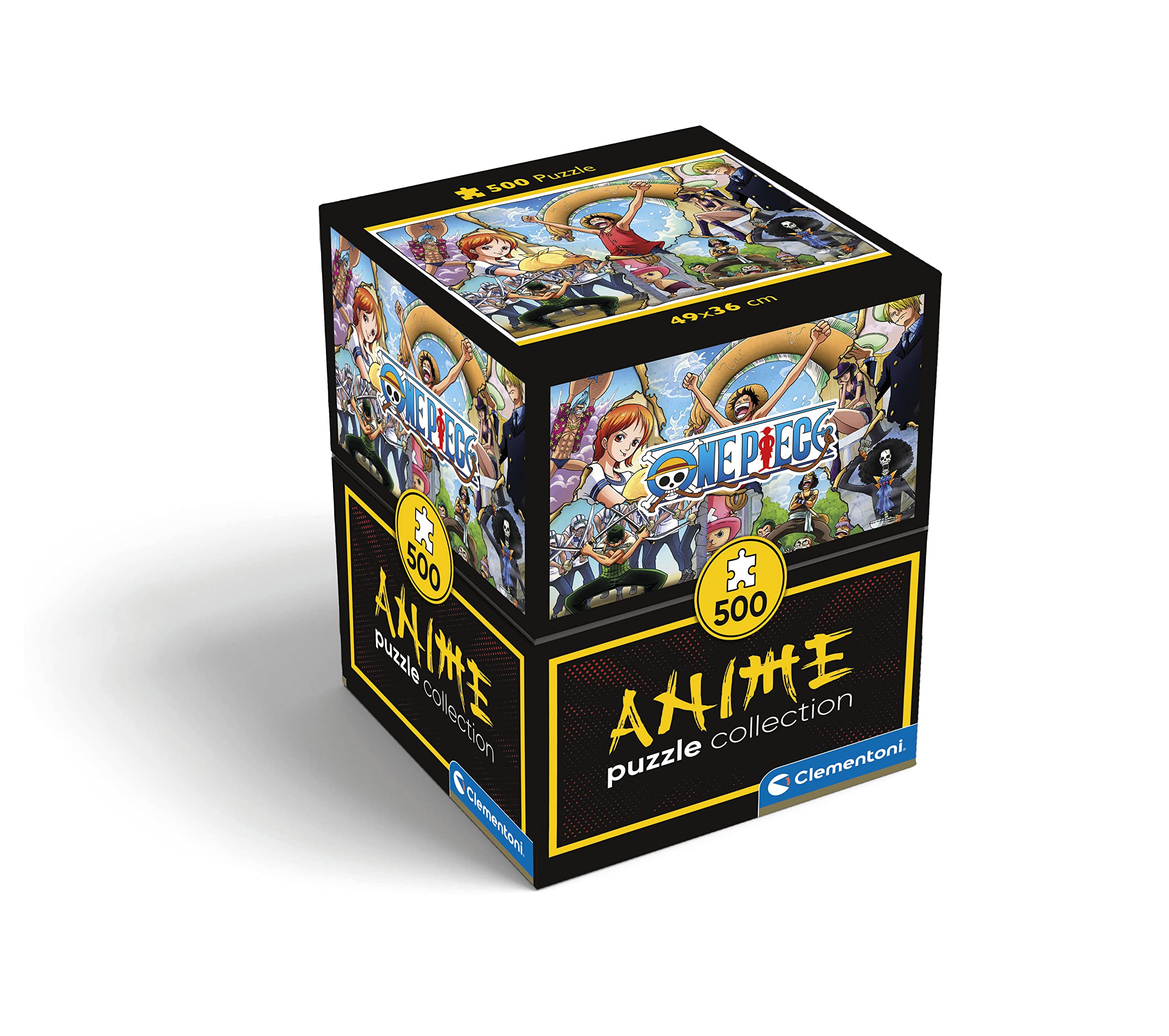 Clementoni One Piece Puzzle 500 Teile - Legespiel für Manga & Anime Fans - Geschenk für Kinder ab 14 Jahren & Erwachsene, 35136 Anime One Piece 500 Stücke