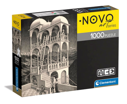 Clementoni 39754 Modern Museum Collection M. C. Escher, Belvedere 1000 Pieces, Jigsaw Puzzle for Adults-Made in Italy, Multi-Coloured