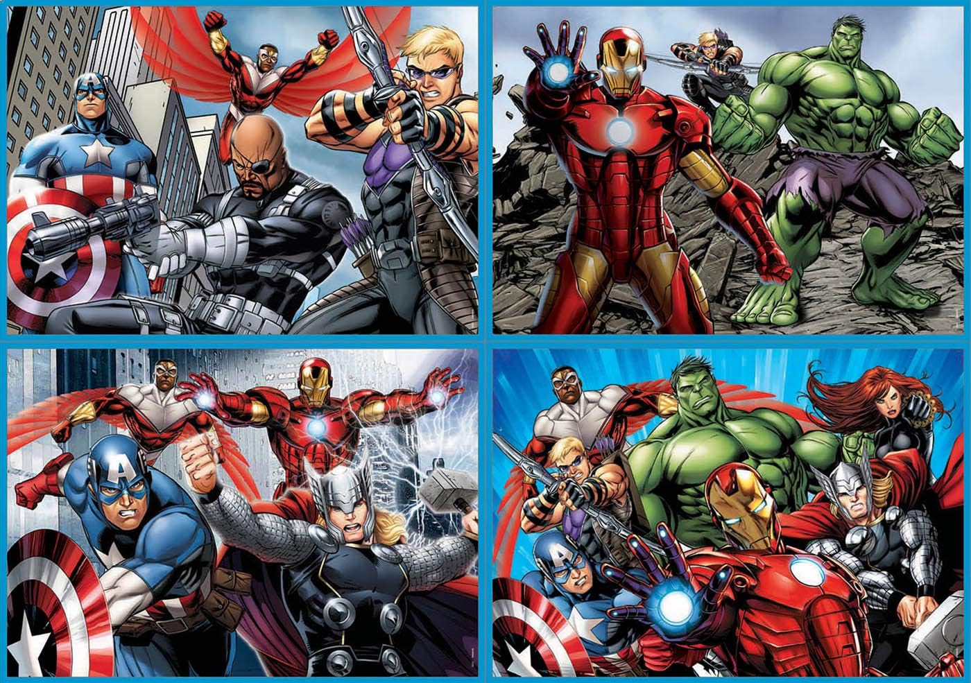 Educa - Puzzle-Set 50-80-100-150 Teile für Kinder ab 5 Jahren | Avengers, Marvel (16331