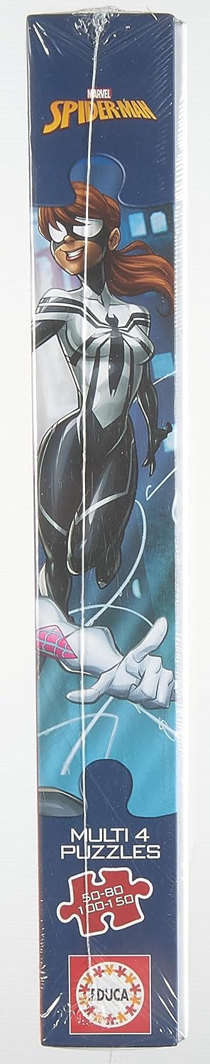 Educa - Multi 4 Puzzles 50-80-100-150 Ultimate Spider-Man, Marvel (18102