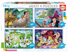 Educa - Disney klassieker, 4-in-1 puzzelset met 50/80/100/150 stukjes, voor kinderen vanaf 5 jaar, puzzel (18105