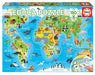 Educa 18115 World Map Animals Puzzle, 150 Pieces, Multicoloured, Sin Talla MapMundi Animals