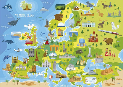 Educa 18607 Mapa Europa Jigsaw Puzzle, 150 Pieces, Multicoloured