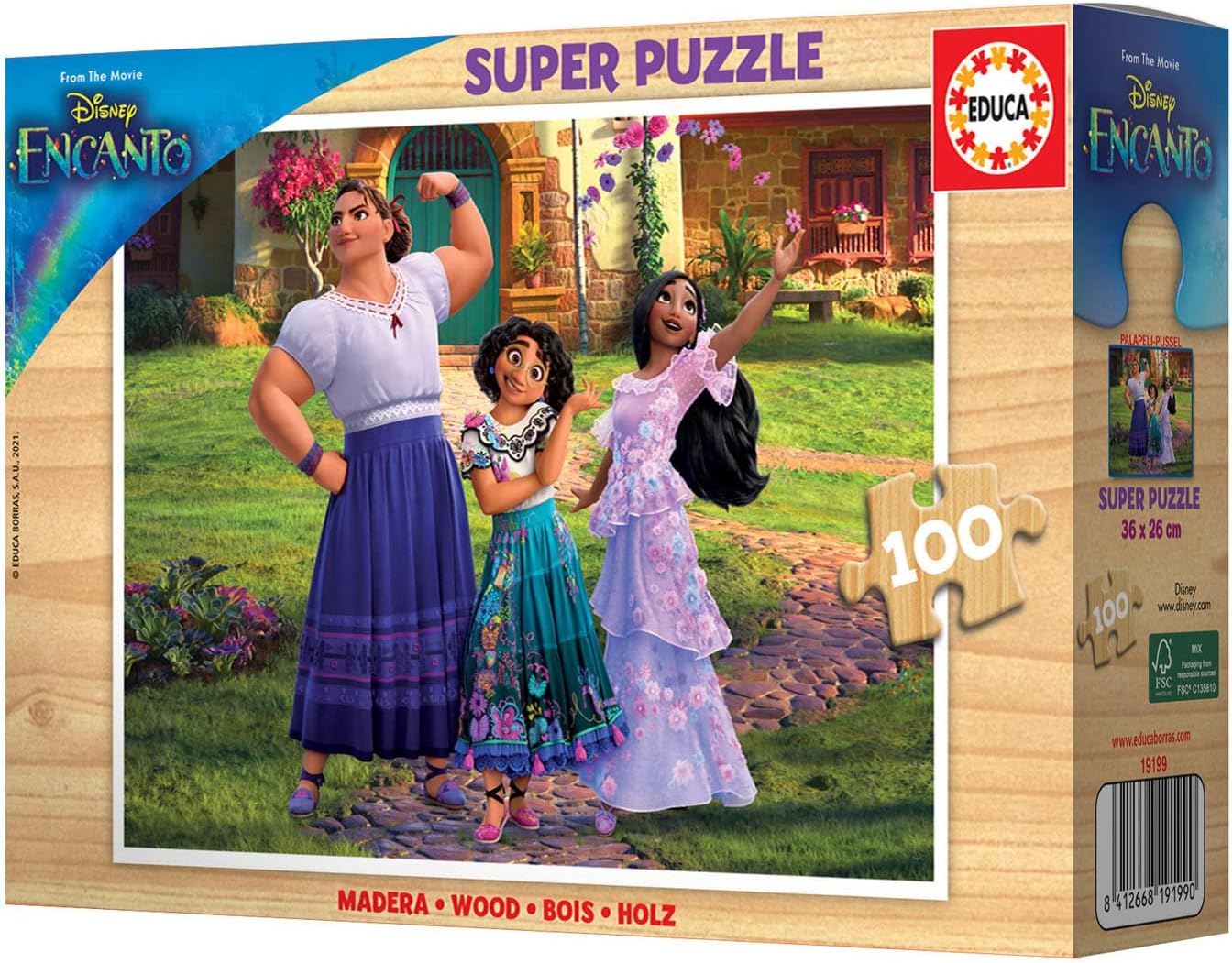 Educa 19199 0 Mirabel Disney Wood Charm, Multicoloured