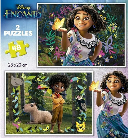 Educa - Puzzle 48 Teile für Kinder ab 4 Jahren | Disney Encanto, 2x48 Teile Puzzle für Kinder ab 4 Jahren, Puzzleset, Kinderpuzzle (19200