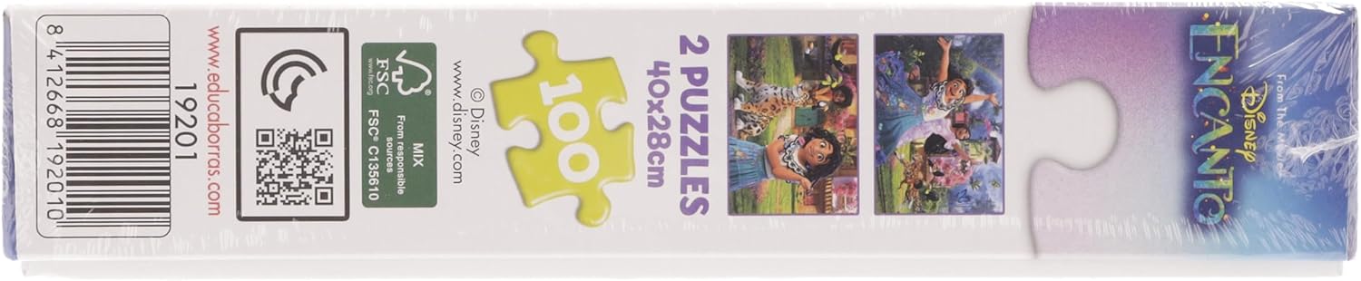 Educa - Puzzle 100 Teile | Disney Encanto, 2x100 Teile Puzzle für Kinder ab 6 Jahren (19201