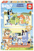 Educa - Puzzle Bluey | Set de 2 Puzzles Infantiles de Madera con 50 Piezas Cada uno. Medidas montado: 28 x 20 cm. Compuesto por Grandes Piezas Perfectamente acabadas. A Partir de 5 años (19408