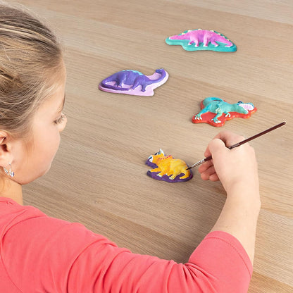 SES Creative 01292 Gips Gießen Dino-Fantasie, Dinosaurier Bastelset für Kinder