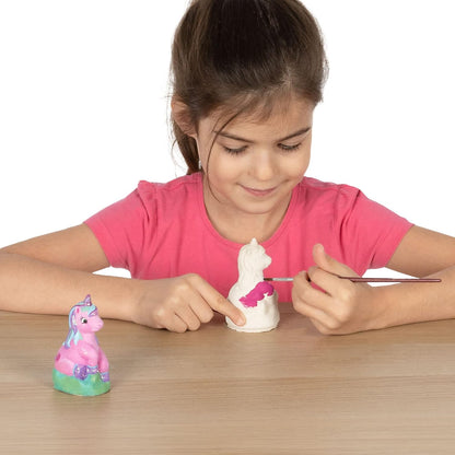 SES Creative 01299 Casting and painting - Unicorn - Casting plaster in 3D; Quick-drying plaster; The detailed mould yields excellent results; Encourages creativity; Age 5+