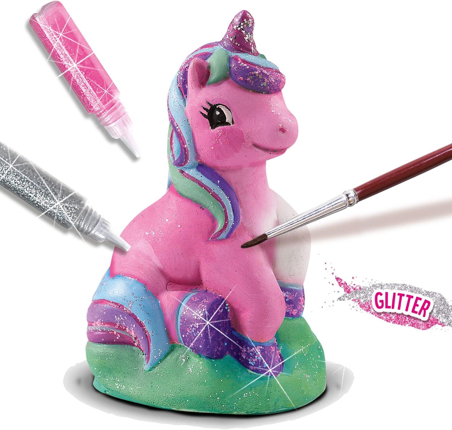 SES Creative 01299 Casting and painting - Unicorn - Casting plaster in 3D; Quick-drying plaster; The detailed mould yields excellent results; Encourages creativity; Age 5+