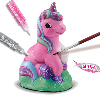 SES Creative 01299 Casting and painting - Unicorn - Casting plaster in 3D; Quick-drying plaster; The detailed mould yields excellent results; Encourages creativity; Age 5+