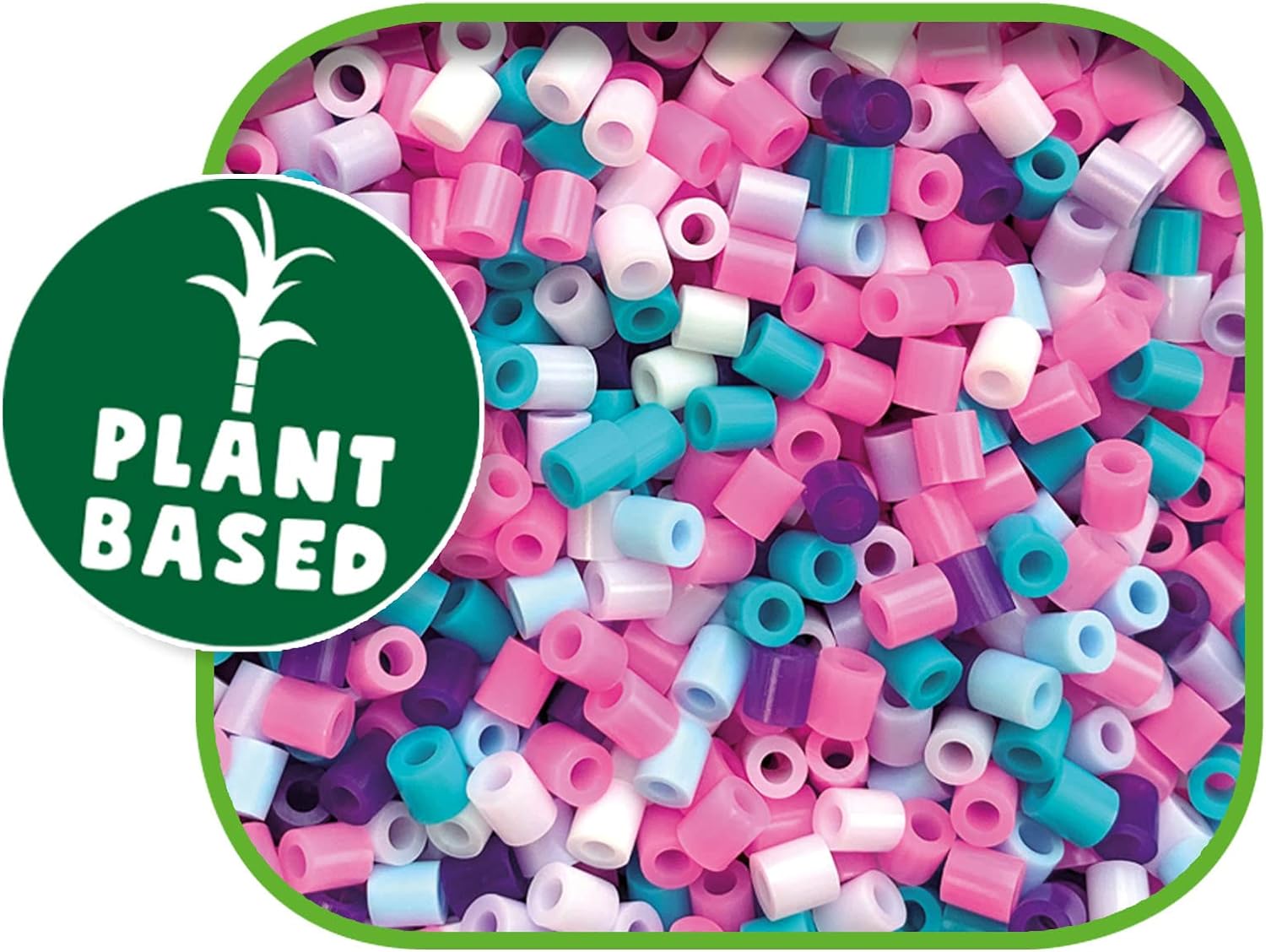 SES Creative 06406 Green Beedz-Iron on Beads Set Unicorn, Multi, One Size