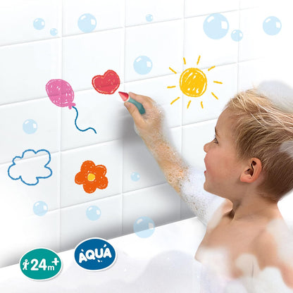 SES Creative 13050, Wasserfestes Malspielzeug für Kinder ab 24 Monate Badewannen-Malstifte