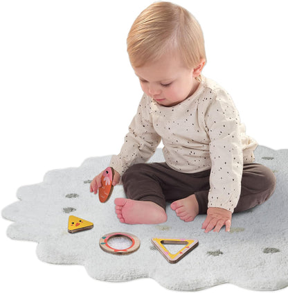 SES Creative 13130 Tiere Formen-Puzzle, Mehrfarbig