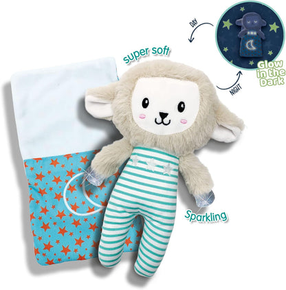 SES Creative 13155 Stars Sleepy Sheep-Night Buddy Glow in The Dark, Multi, One Size