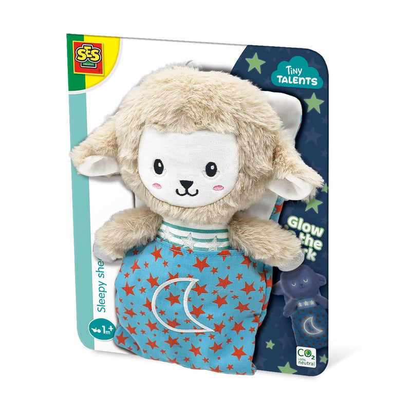 SES Creative 13155 Stars Sleepy Sheep-Night Buddy Glow in The Dark, Multi, One Size