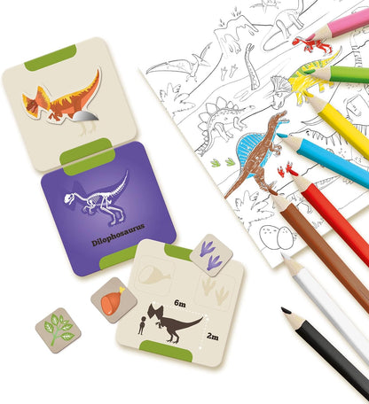 SES Creative- Aprendo sobre los Dinosaurios, Multicolor, Medium (14630