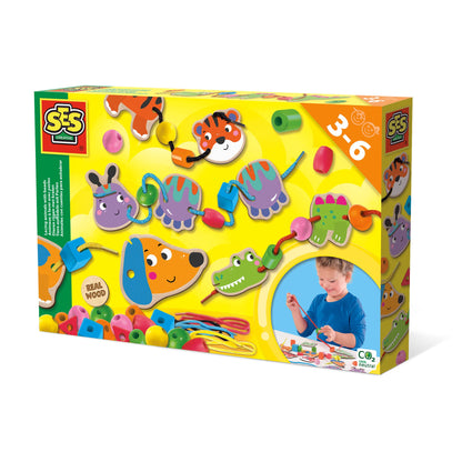 SES Creative 14800 Tiere fädeln mit Perlen, Multiple, Youth Large / 11-13