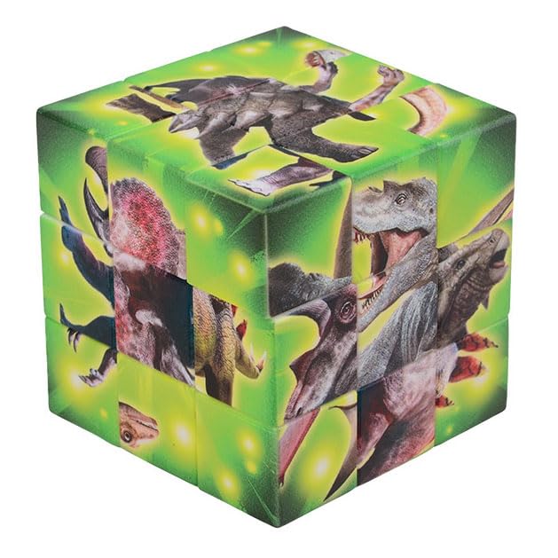 Johntoy - Johntoy dinosaurus breinpuzzel kubus