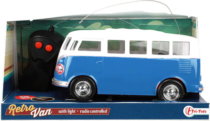 Toi-Toys retro van with light blue