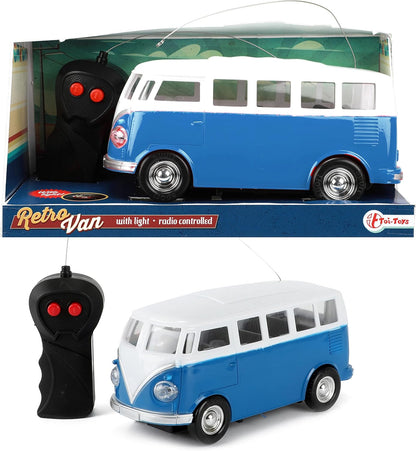 Toi-Toys retro van with light blue