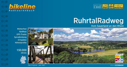 RuhrtalRadweg: Vom Sauerland an den Rhein. 235 km, 1:50.000, wetterfest/reißfest, GPS-Tracks Download, LiveUpdate (Bikeline Radtourenbücher