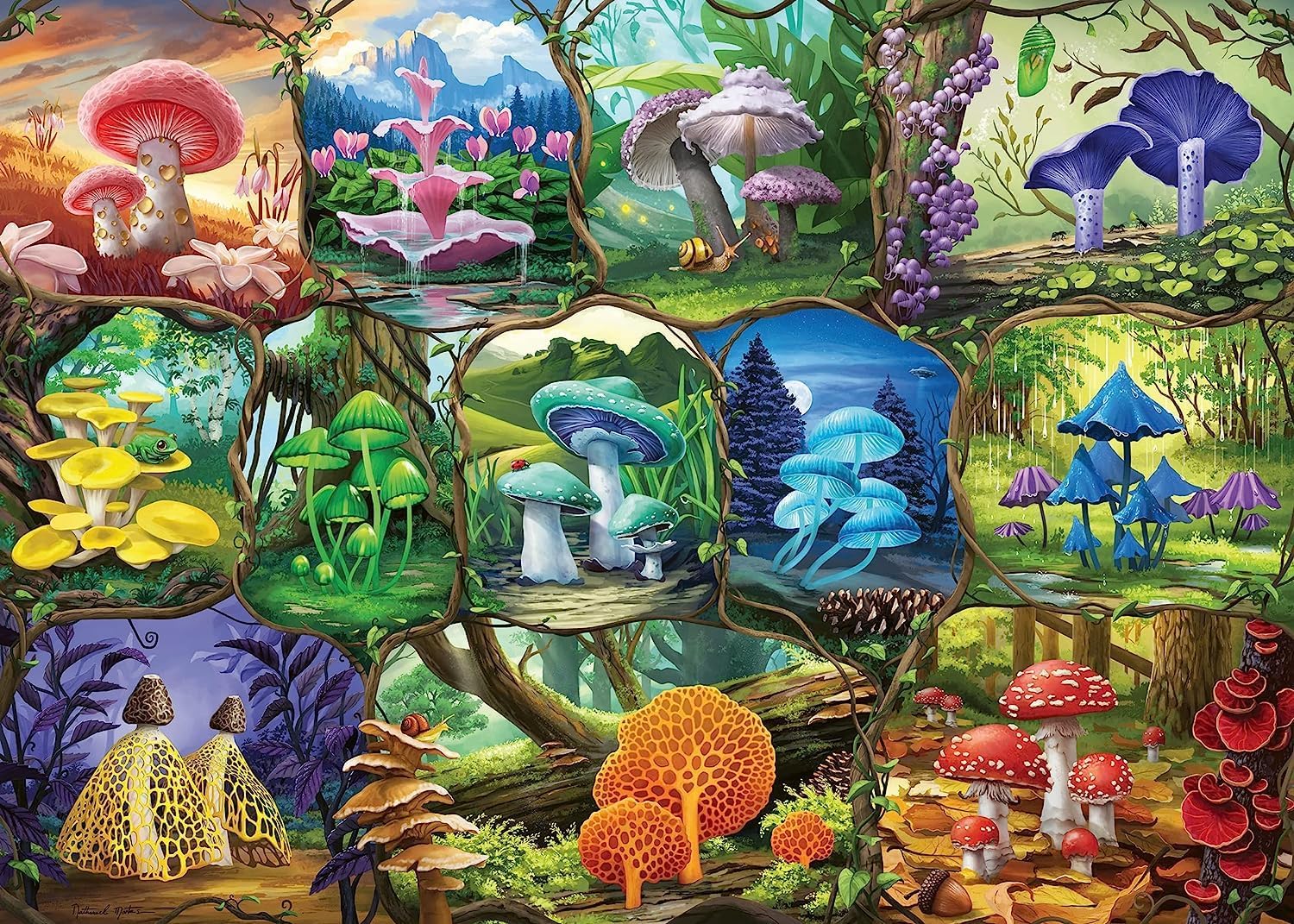 Ravensburger Beautiful Mushrooms 1000 Piece Jigsaw Puzzles for Adults and Kids Age 12 Years Up