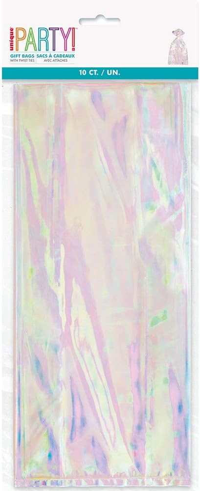 Unique Party: 10 Iridescent Cel Bg 5X11