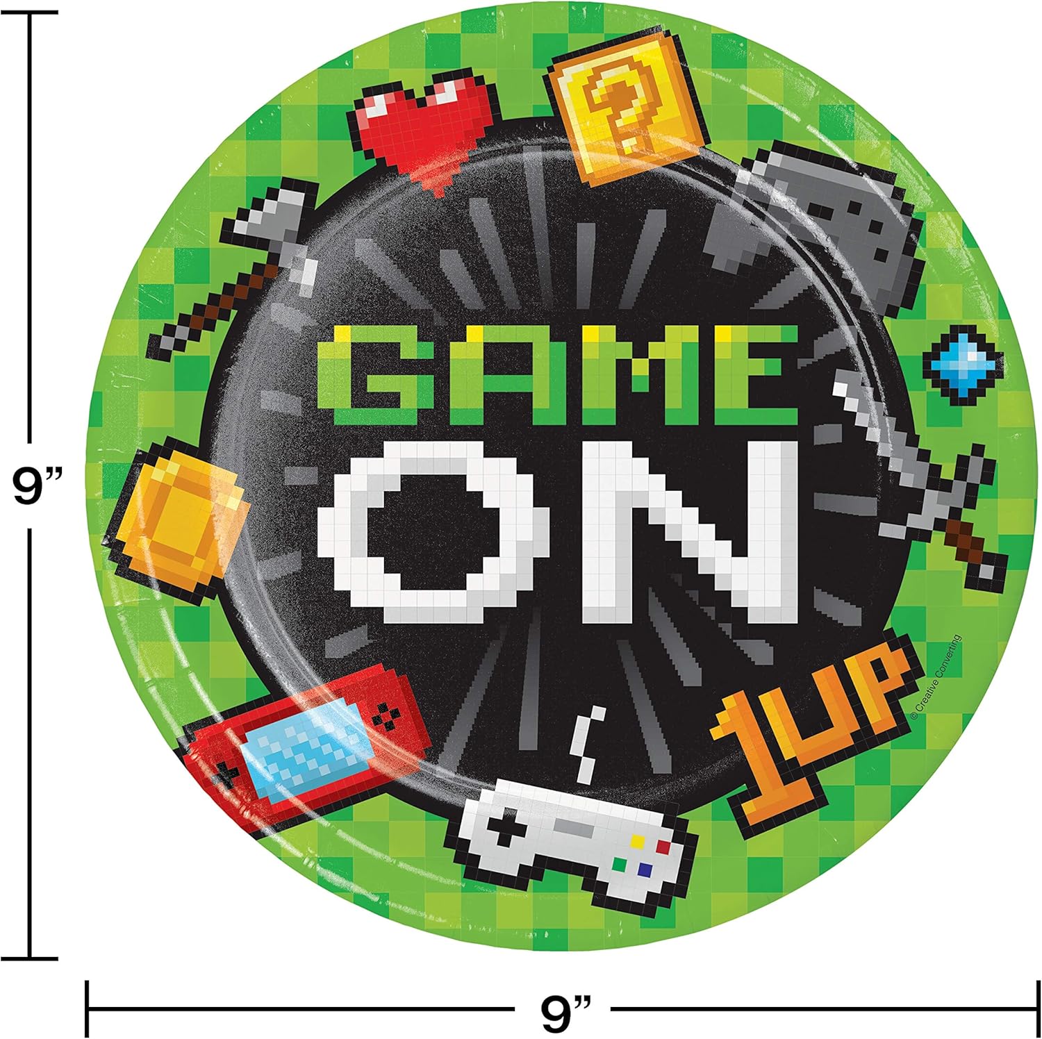 Creative Party Conversione piatto per videogiochi, 8,8 pollici, multicolore
