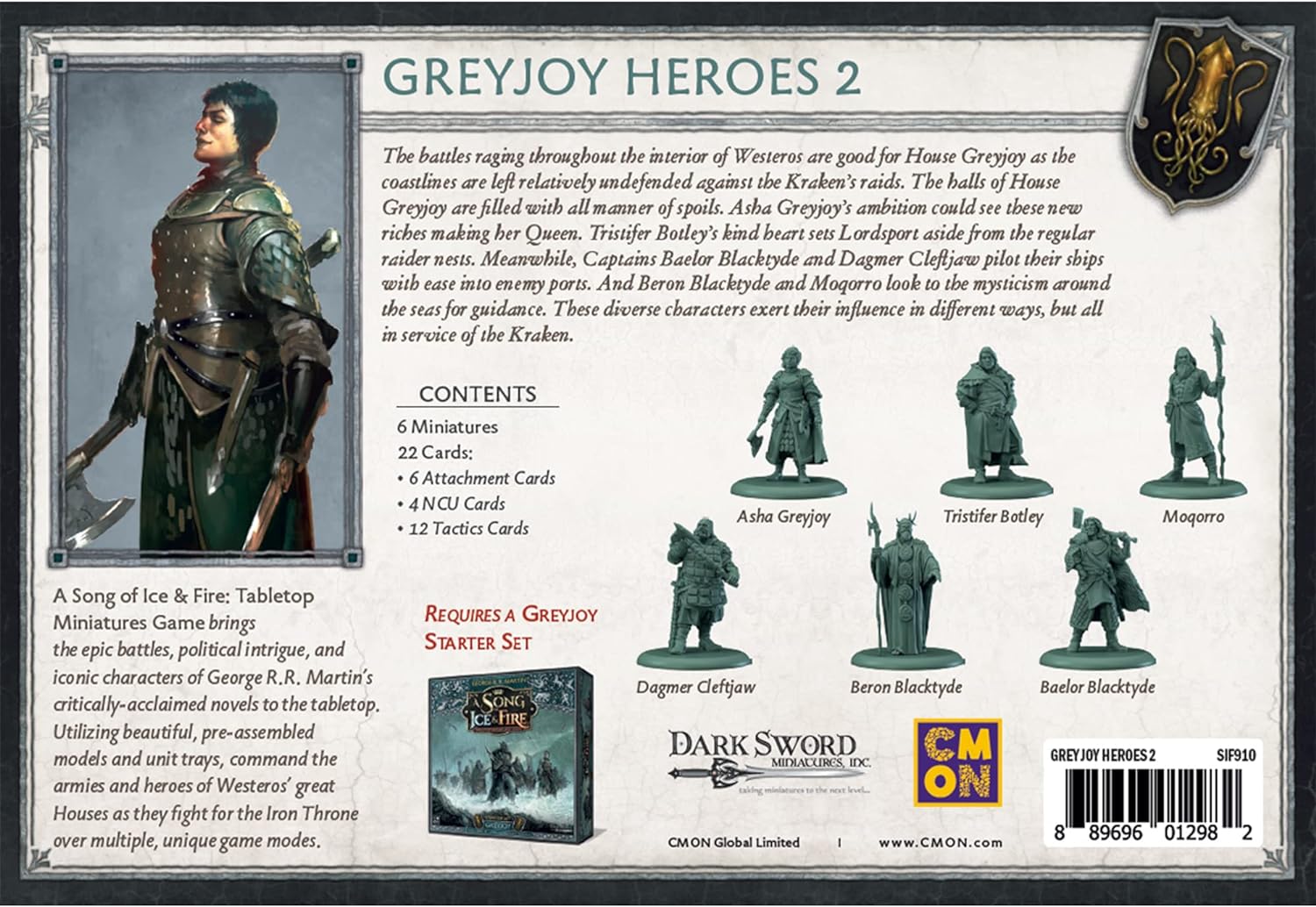 A Song Of Ice And Fire Tabletop Miniatures Game Greyjoy Heroes #2