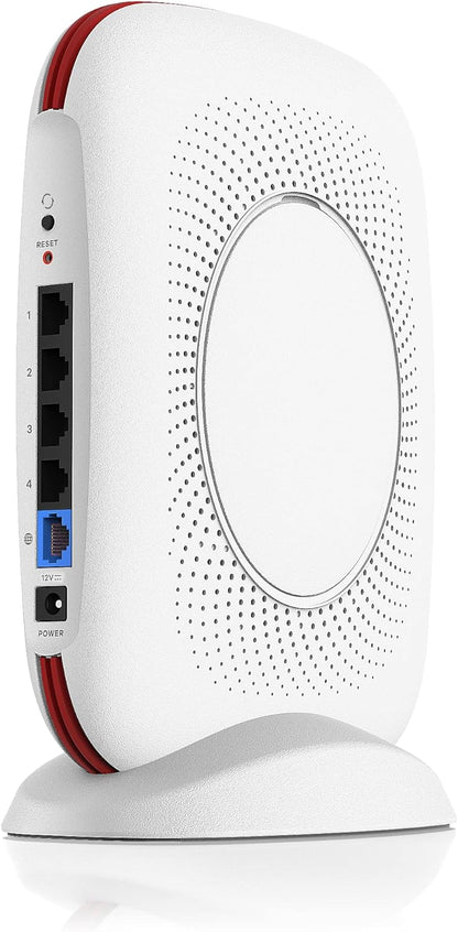 Zyxel Secure Cloud-managed Router with AXE5400 Tri-band WiFi Subscription-free network security, Manageable via Nebula APP/Ideal for small office/small branch.