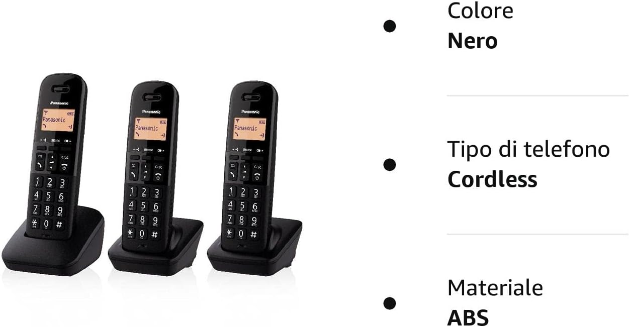 Panasonic KX-TGB613 Telefono DECT Identificatore di chiamata Nero