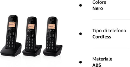 Panasonic KX-TGB613 Telefono DECT Identificatore di chiamata Nero