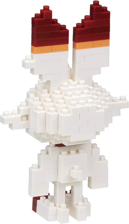 nanoblock NAN21611 Pokemon Scorbunny Flambino Hopplo Building Toy, Multicolored