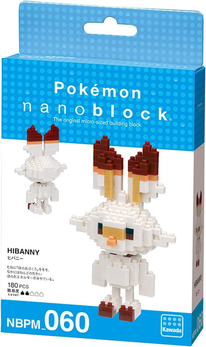nanoblock NAN21611 Pokemon Scorbunny Flambino Hopplo Building Toy, Multicolored