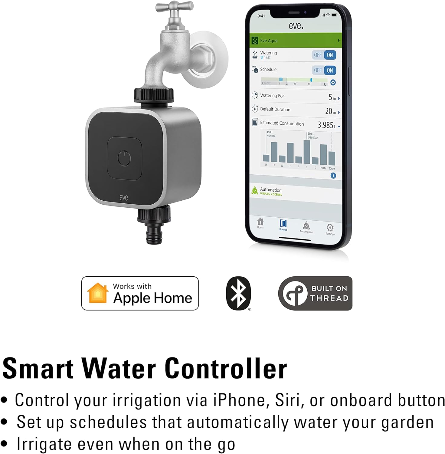 Eve Aqua - Smart Water Controller With Apple Homekit Technology