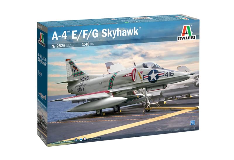 Italeri IT2826 2826 A-4E/F/G Skyhawk, 1:48 Scale, Plastic Kit, Model Making