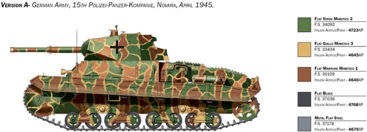 Italeri Carro Amarto P40 1:35 Model Kit