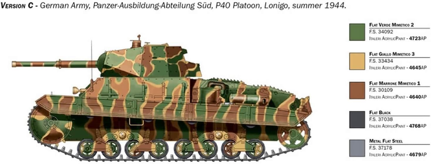 Italeri Carro Amarto P40 1:35 Model Kit