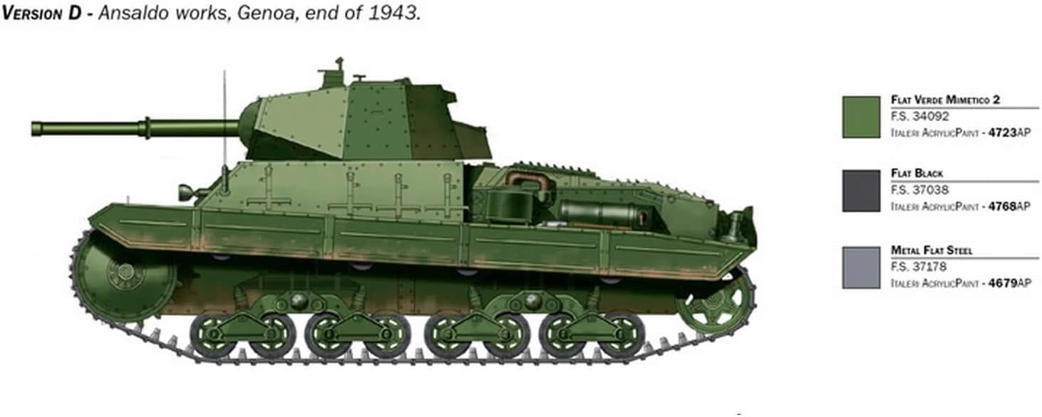 Italeri Carro Amarto P40 1:35 Model Kit